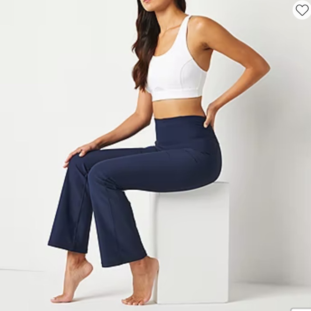 Women's Fila Navy Boot Cut Flare Pants Size M